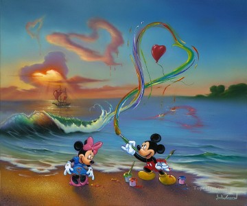  key tableaux - JW Mickey Le Hopeless romantique Dessin animé pour enfants